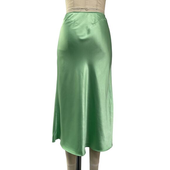 Anna October 'Voleta' Green Viscose Midi Skirt Size S - Picture 3 of 4